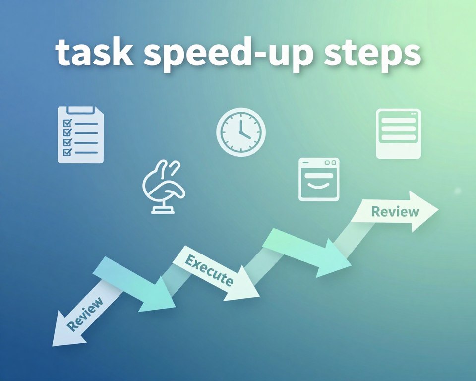 Step Patterns That Speed Up Task Completion